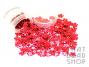 Red Cupped Flower Sequins